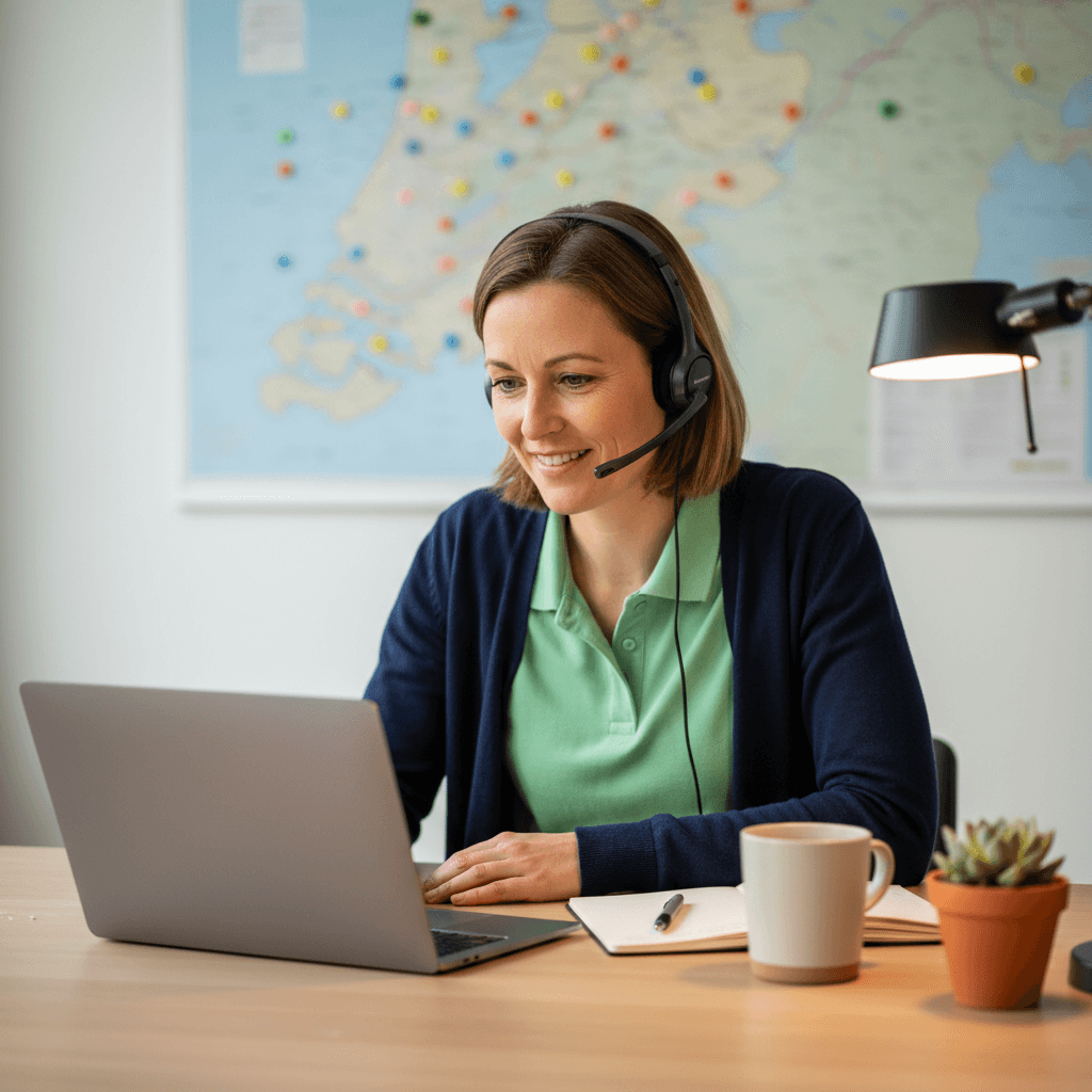 Friendly Dutch customer service desk
