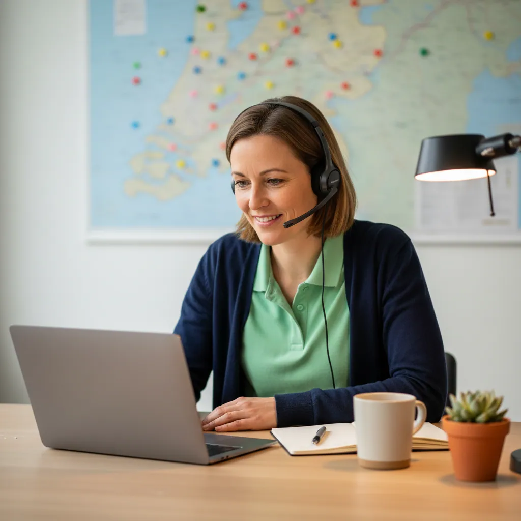 Friendly Dutch customer service desk