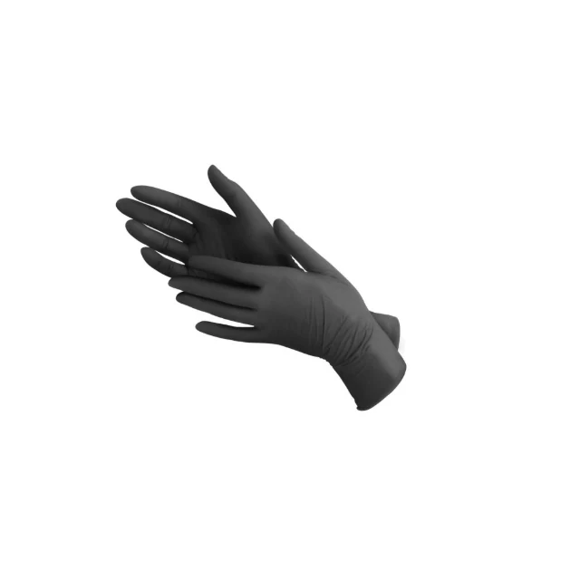 Handschoen soft nitril, ongepoederd, zwart — maat XL, 1000 stuks