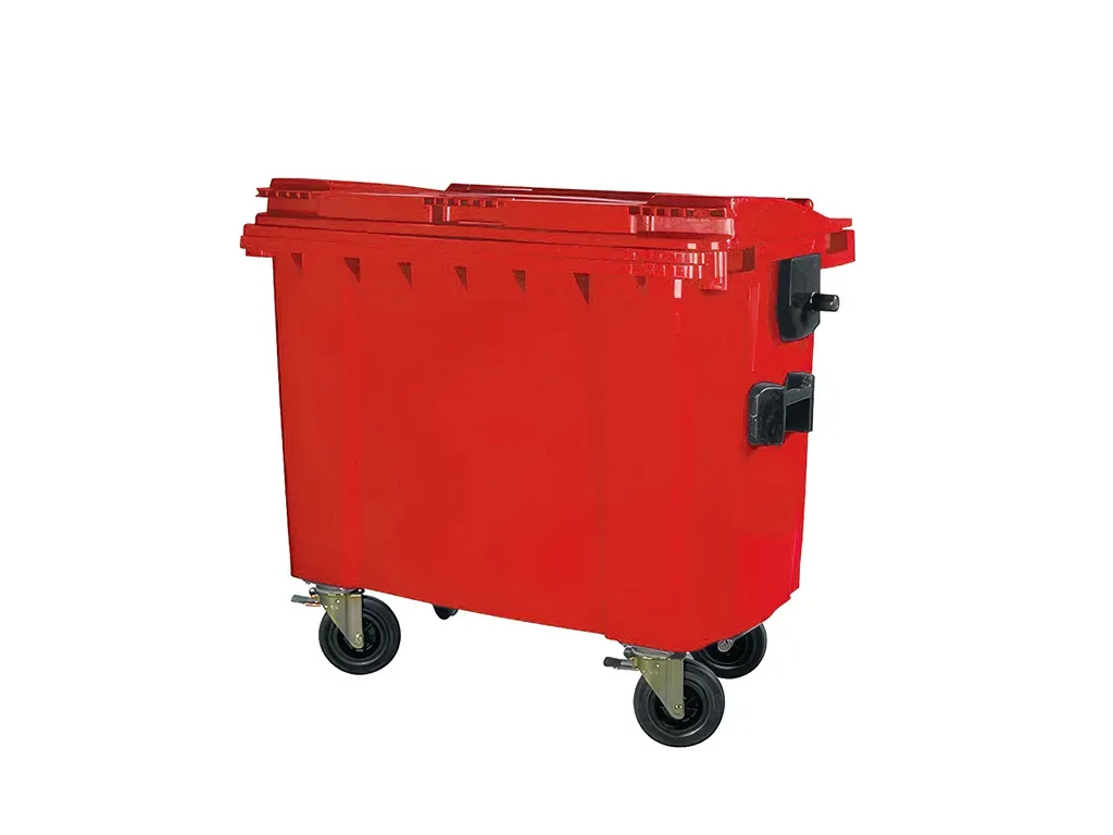 Afvalcontainer 660 liter — Rood | Schoonzaak