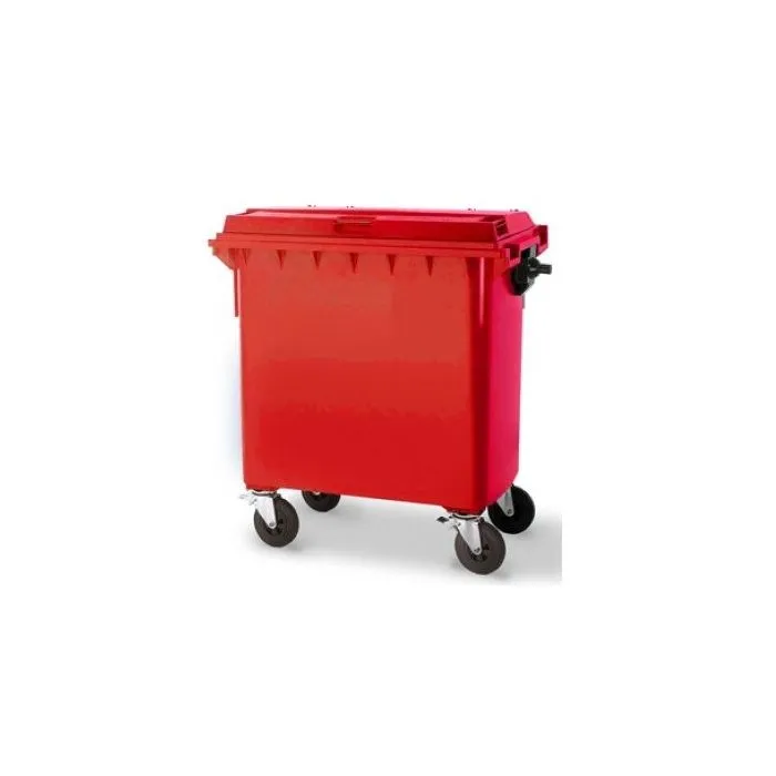 Afvalcontainer 660 liter — Rood | Schoonzaak