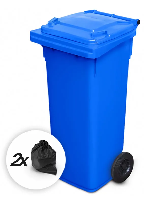 Mini-container 120 liter — Blauw | Schoonzaak