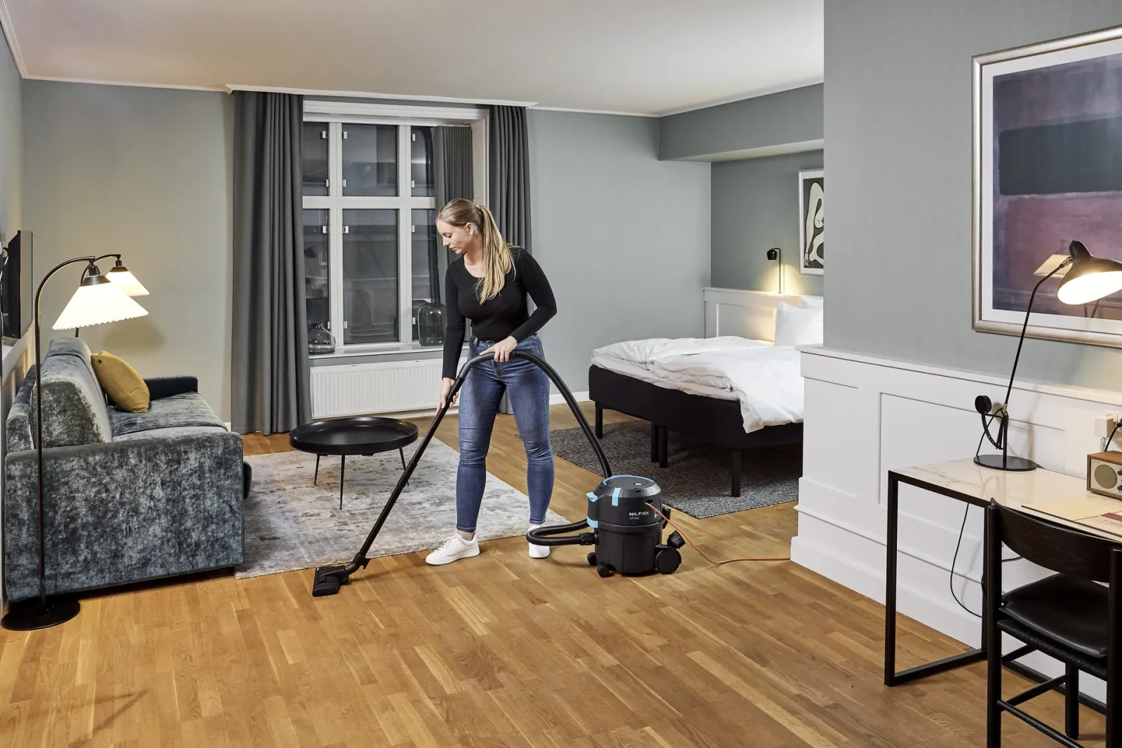 Nilfisk VP400 HEPA XT — 15 m oprolbaar snoer (Actie) | Schoonzaak