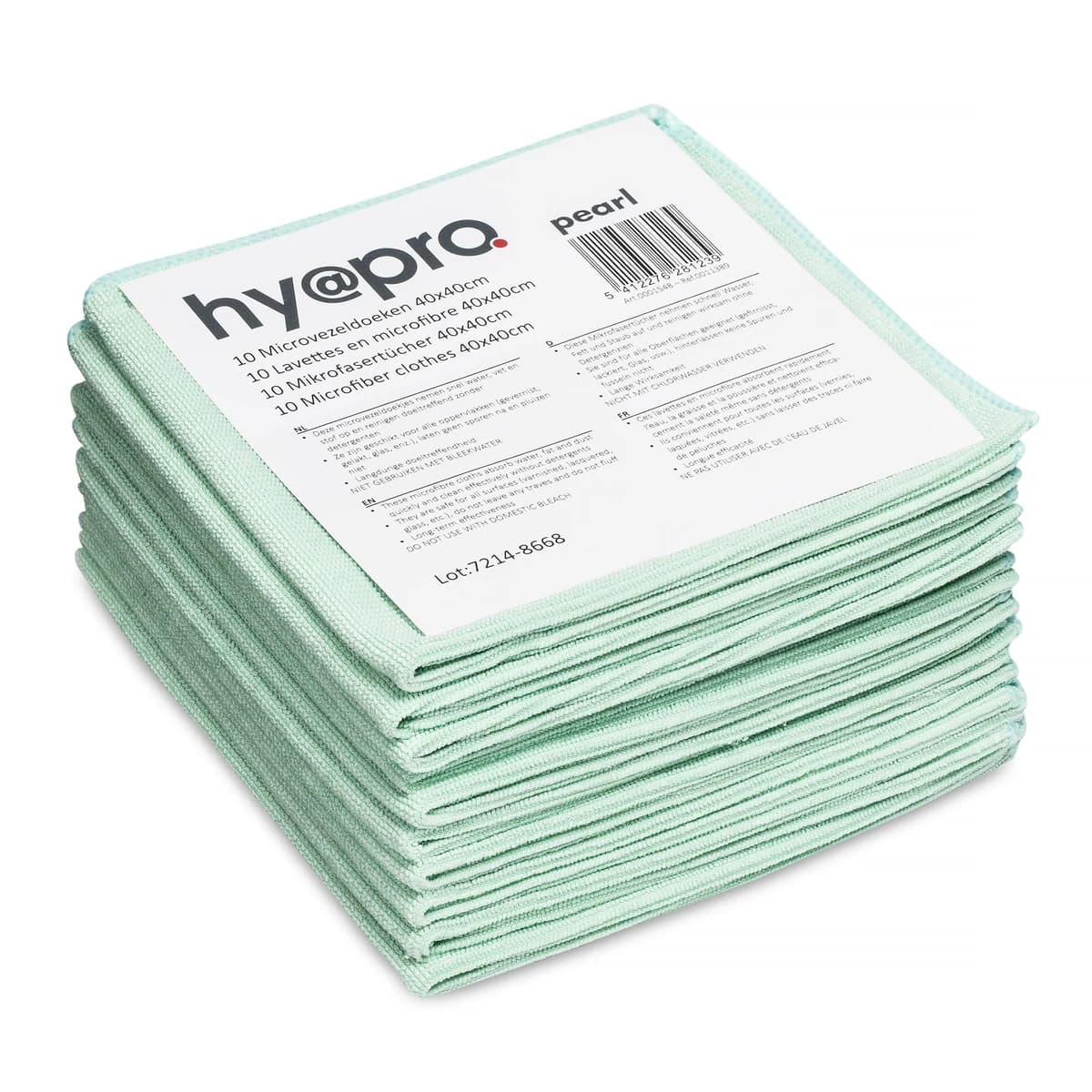 Microvezeldoek 40×40 cm — Groen, 10 stuks