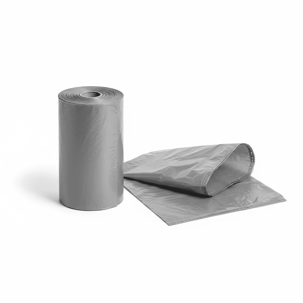 Afvalzak 60 L, 61×80 cm, T23, grijs — 500 stuks