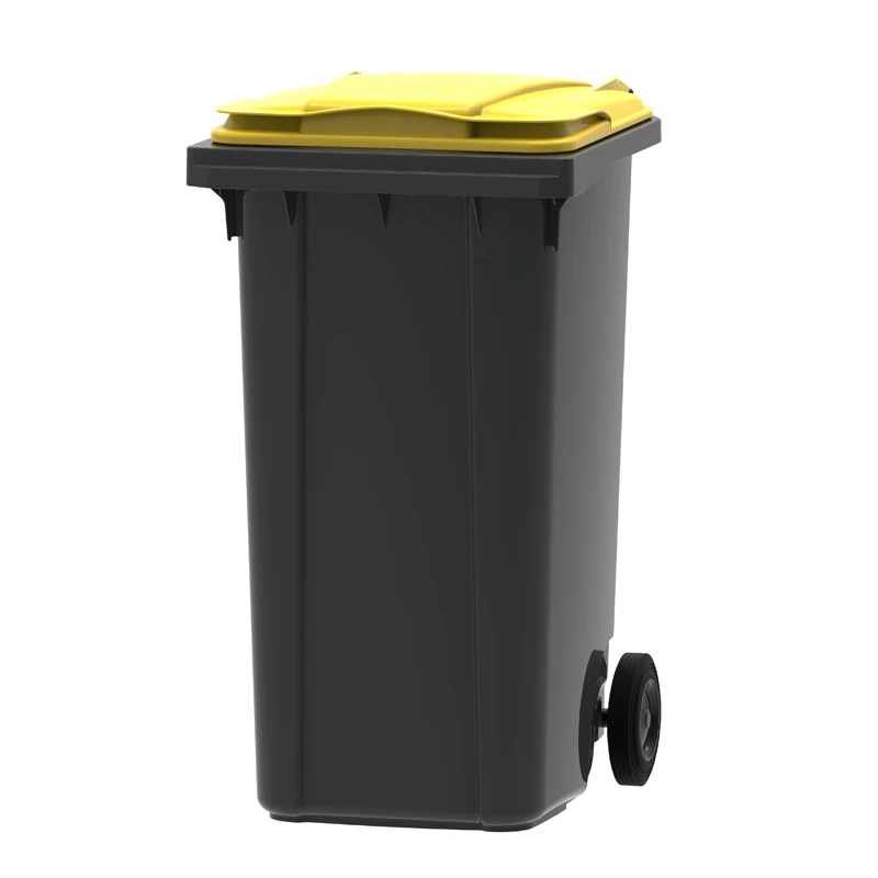 Vepa Bins mini-container 240 liter — Grijs/Geel