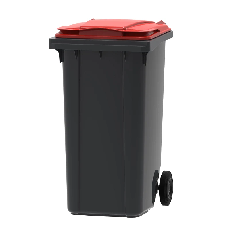 Vepa Bins mini-container 240 liter — Grijs/Rood
