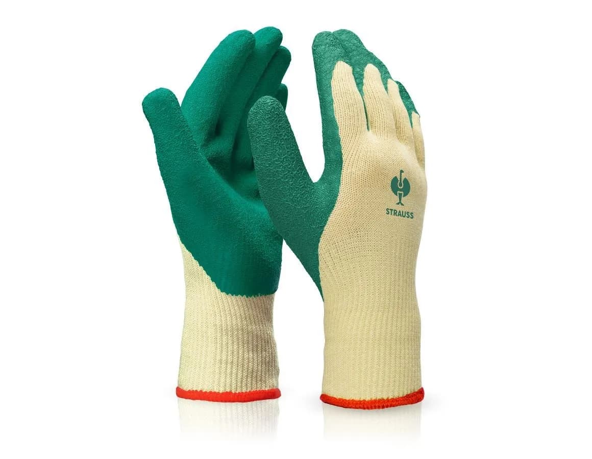Gebreide latex handschoenen Super Grip — Maat S | Schoonzaak