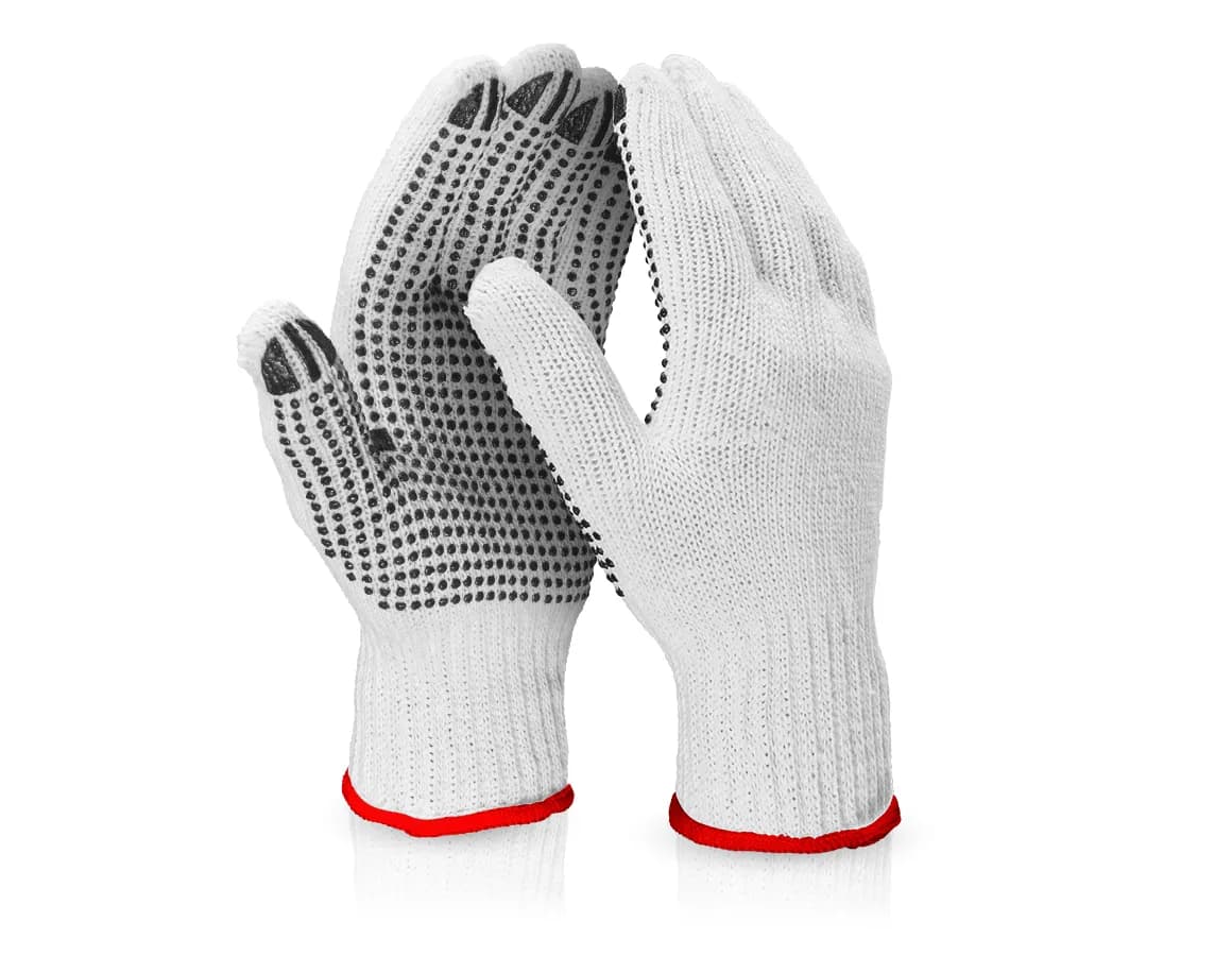 PVC-gebreide handschoenen Black-Point — Maat 8/9 | Schoonzaak