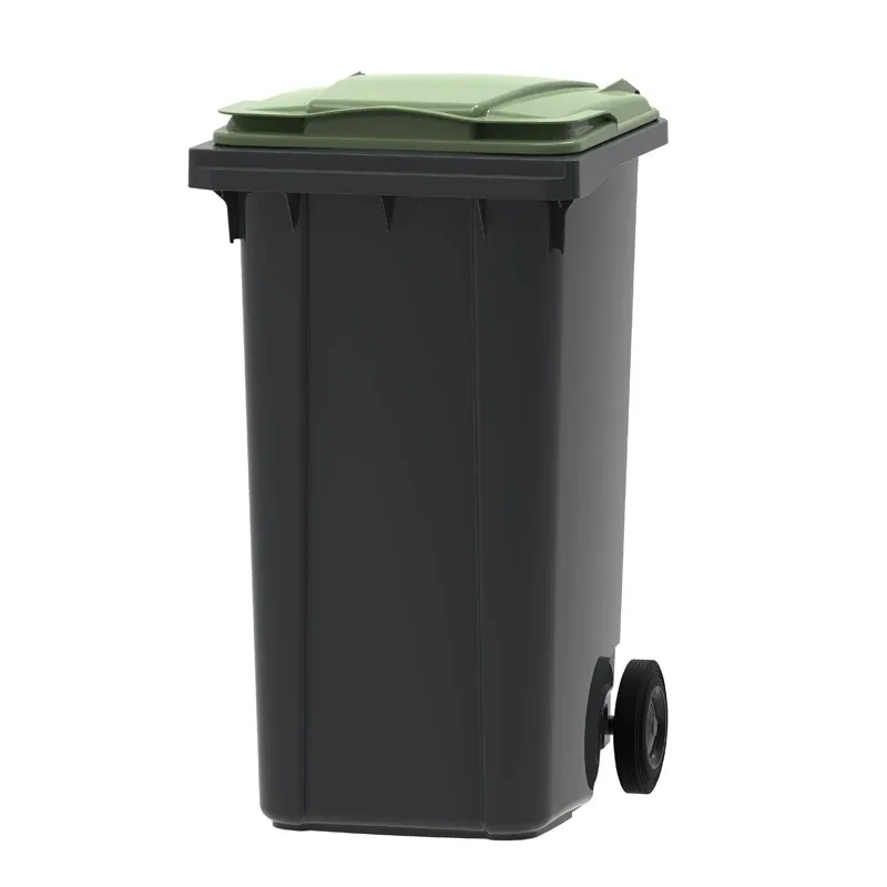 Vepa Bins mini-container 240 liter — Grijs/Groen | Schoonzaak