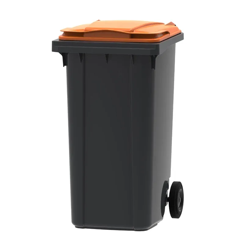 Vepa Bins mini-container 240 liter — Grijs/Oranje | Schoonzaak
